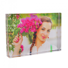 Load image into Gallery viewer, Customized- Glass Photo Block 5.13&quot; X 3.57&quot; with Gift Box
